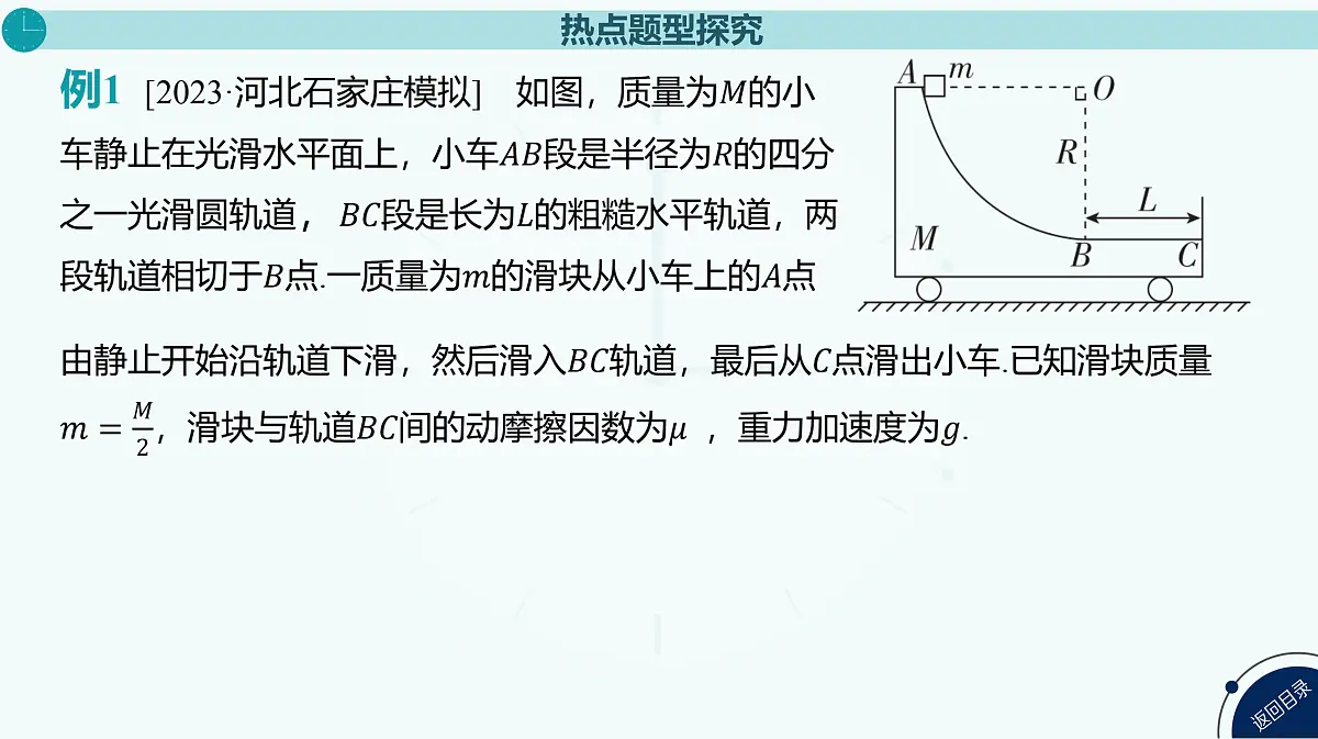 2025年高中物理复习配套课件 专题十 “滑块—斜(曲)面”模型和“滑块—弹簧”模型第5页