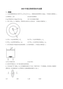 (网络参考版)湖北省2025年高考真题物理试卷+答案