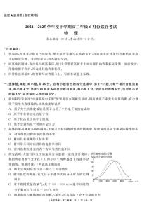 物理-辽宁省点石联考2024—2025学年下学期高二年级6月份联合考试试卷（含答案）