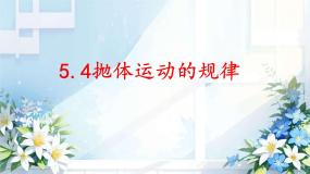 人教版 (2019)必修 第二册抛体运动的规律课文配套课件ppt