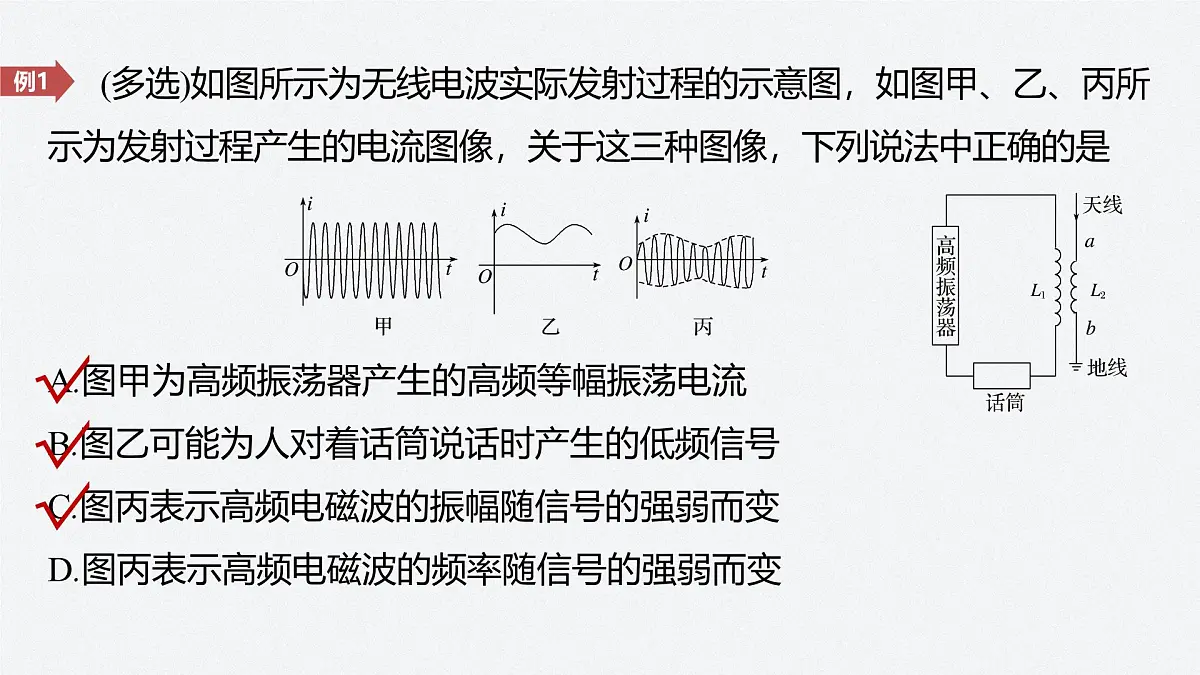 2024-2025学年物理教科版(2019)选择性必修第二册 4.4无线电波的发射、传播与接收 4.5无线电波与移动互联网 课件第8页