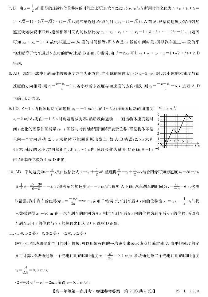 物理答案第2页