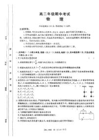 河北省沧州市沧县中学2024-2025学年高二上学期11月月考物理试题