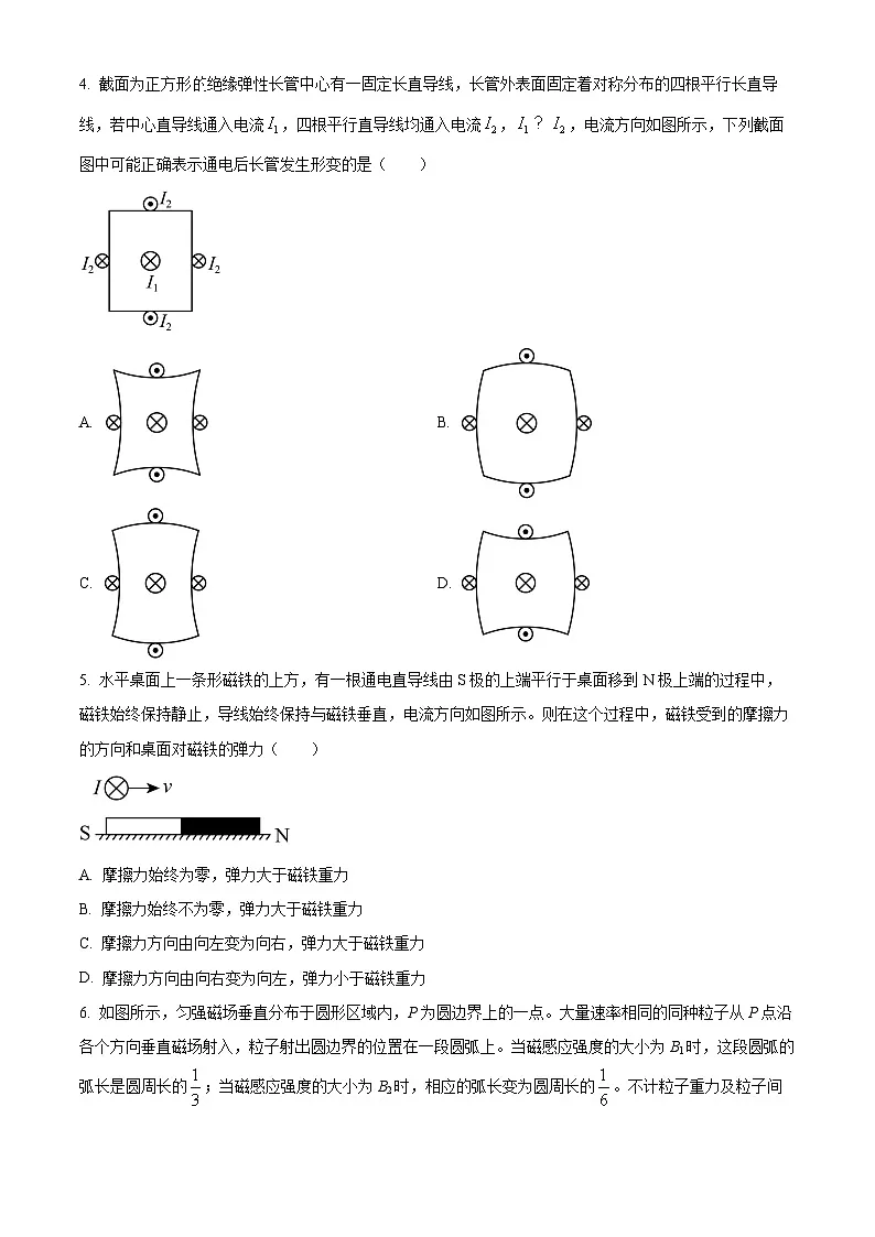四川省南充市嘉陵第一中学2024-2025学年高二下学期4月期中物理试题第2页