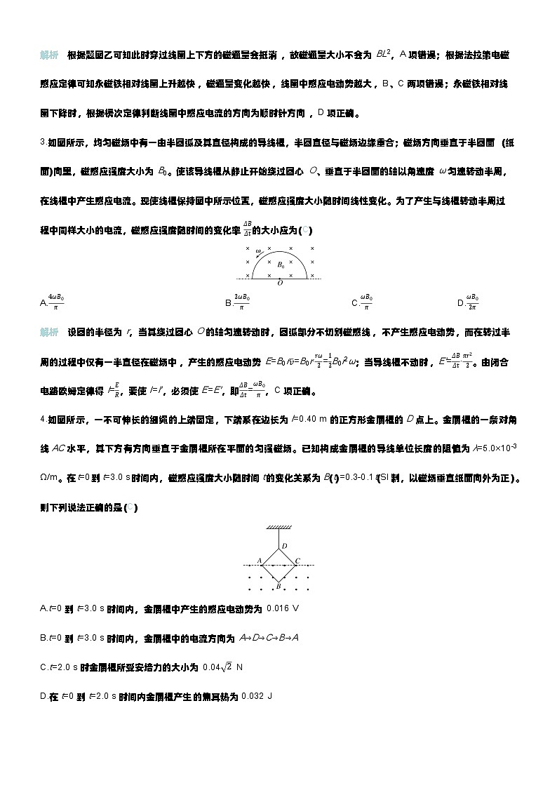 微练42 法拉第电磁感应定律 自感和涡流第2页