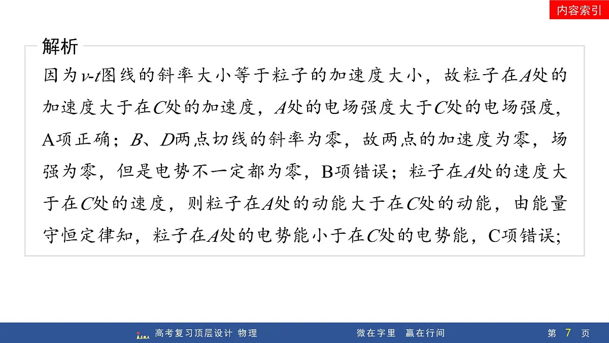 专题提升十六 电场中的图像问题第7页