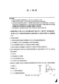 河南省南阳市九师联盟2024-2025学年高二下学期6月期末考试物理试题（含答案）含答案解析
