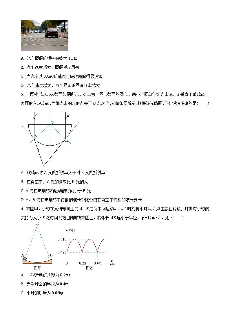 四川省泸州市泸县联考2024-2025学年高二下学期4月期中物理试题第2页
