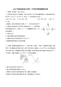 2025年陕西省西安市铁一中学高考物理模拟试卷