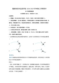 【物理】福建省宁德市部分学校2024-2025学年高一下学期4月期中试题（解析版）