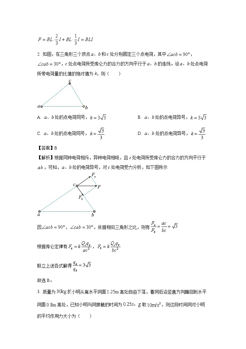 【物理】安徽省十校2024-2025学年高二上学期1月期末联考试题(解析版)第2页