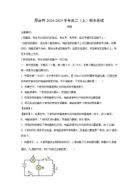 【物理】河北省邢台市2024-2025学年高二上学期期末测试试题（解析版）