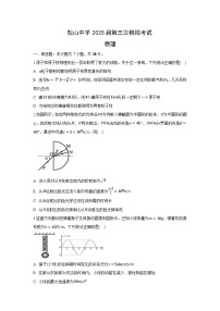 2025届河北省沧州市盐山县高三下学期三模物理试卷