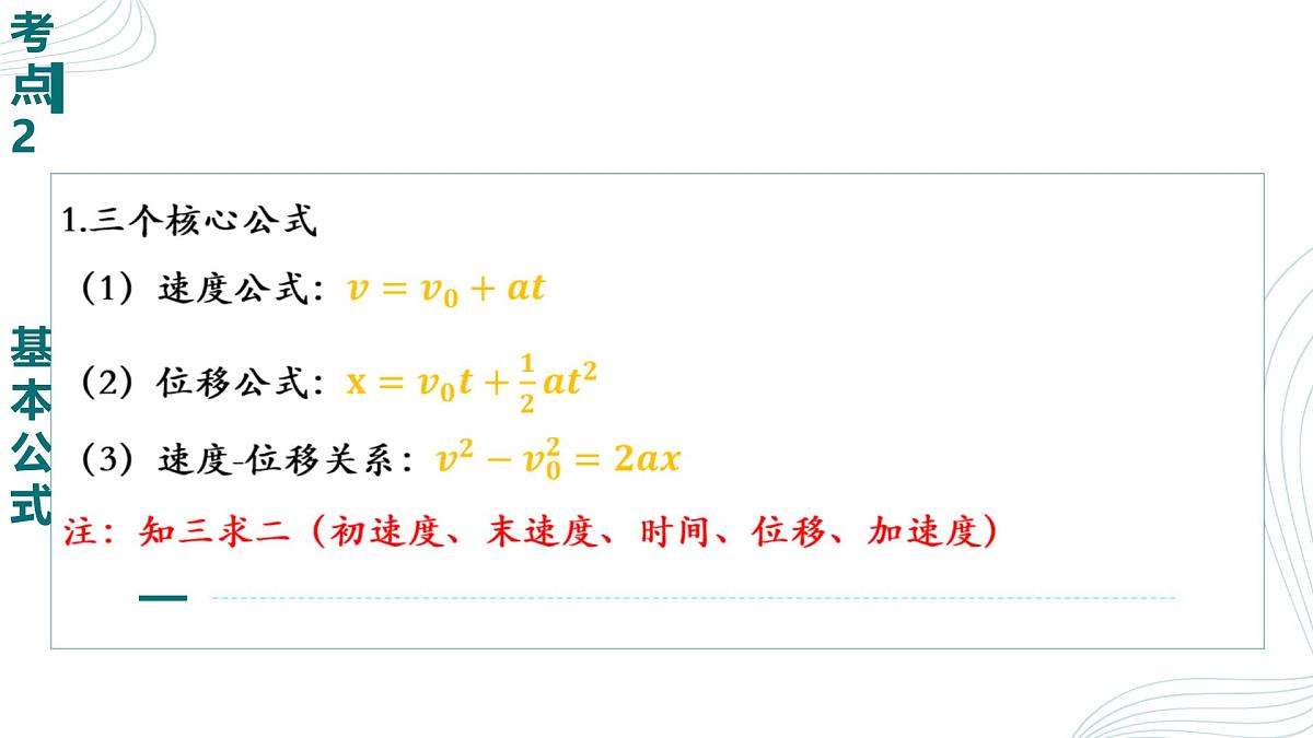 人教版(2019)高中物理必修一第二章期末重点串讲课件第6页