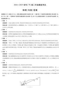 安徽省部分学校2024-2025学年高二下学期6月摸底考试物理试题(PDF版附解析)