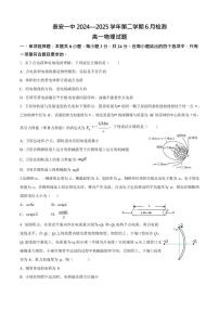 山东省泰安市第一中学2024-2025学年高一下学期6月月考物理试卷