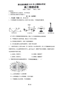 湖南省长沙市雅礼中学2024-2025学年高二下学期期末考试物理试卷