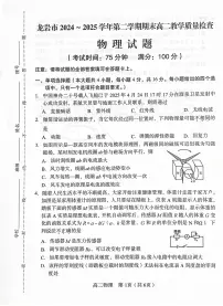 福建龙岩2024-2025学年高二下学期期末物理试题（含答案）
