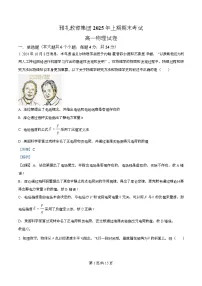 湖南省长沙市雅礼教育集团2024-2025学年高一下学期6月期末物理试题（Word版附解析）