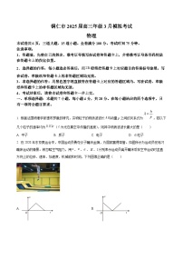 2025届贵州省铜仁市高三下学期3月模拟考试物理试题（含答案）