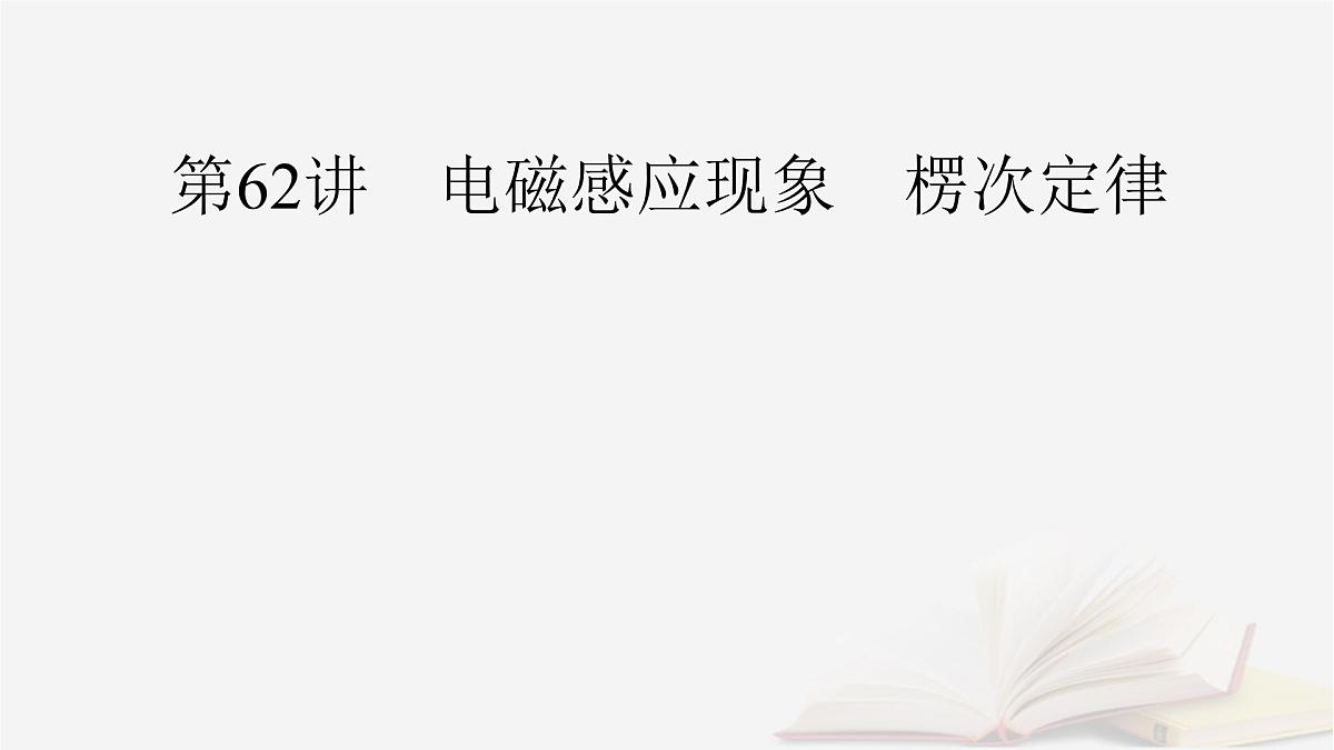 2026届高考物理一轮总复习第12章电磁感应第62讲电磁感应现象楞次定律课件第3页