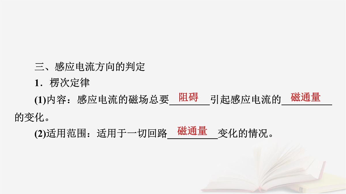 2026届高考物理一轮总复习第12章电磁感应第62讲电磁感应现象楞次定律课件第8页
