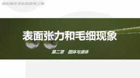 高中物理表面张力和毛细现象备课课件ppt