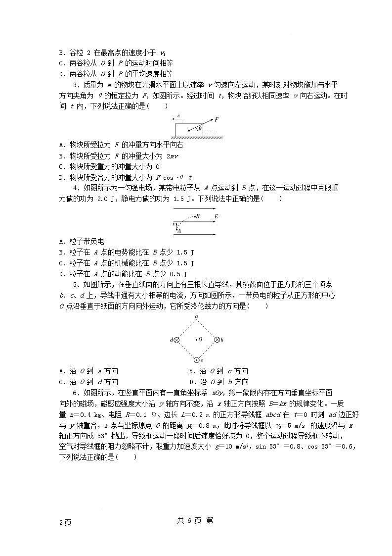 湖北省随州市部分高中2024_2025学年高三物理下学期2月月考试题含解析第2页
