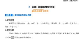 教科版 (2019)选择性必修 第一册实验：测定玻璃的折射率集体备课ppt课件