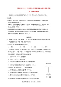 浙江省丽水市2024_2025学年高二物理上学期期末考试