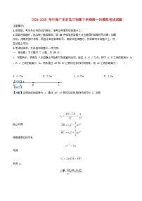广东省2025届高三物理下学期2月第一次模拟考试试题含解析