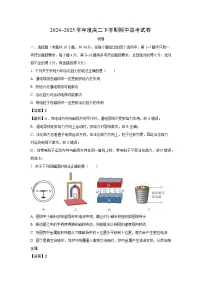 河南省商丘市2024-2025学年高二下学期期中联考物理试卷（解析版）