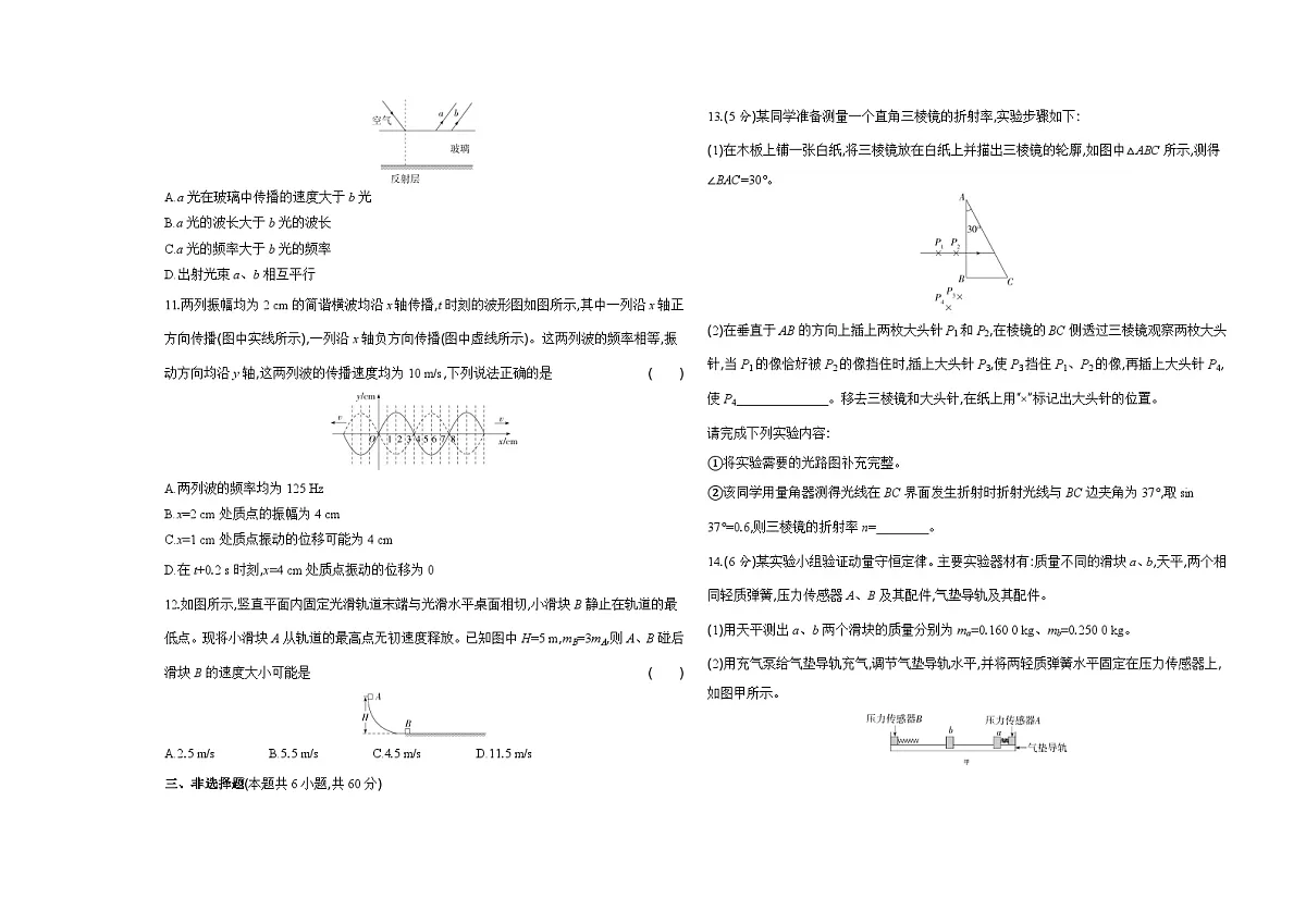 人教版高中物理高二上学期期末检测卷(含答案)第3页