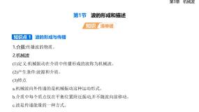 高中鲁科版 (2019)波的形成和描述课文课件ppt