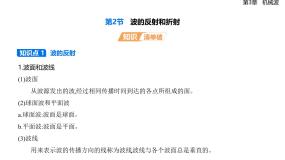 高中物理鲁科版 (2019)选择性必修 第一册波的反射和折射图文ppt课件