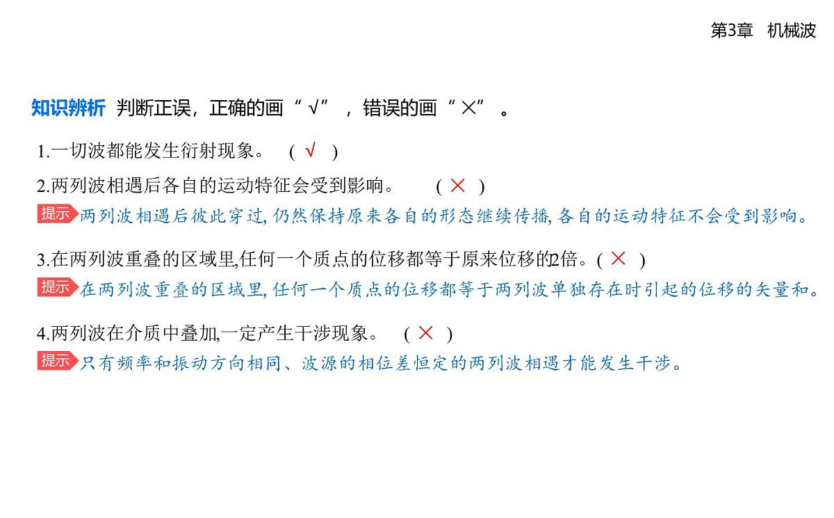 第三章第3节波的干涉和衍射知识点串讲课件-鲁科版高中物理高二上学期(选必一)第4页