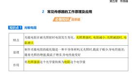 人教版 (2019)选择性必修 第二册常见传感器的工作原理及应用课文内容ppt课件
