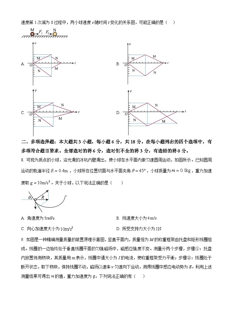 精品解析:2025年高考广东卷物理部分真题(原卷版)第3页