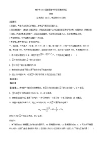 2024-2025学年广西南宁市高三上学期摸底考物理试卷（解析版）