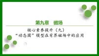 2026届高考物理一轮专题复习：第九章　磁　场核心素养提升（九）　“动态圆”模型在有界磁场中的应用 课件