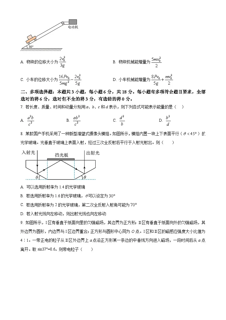 2025年高考四川卷物理真题(原卷版)第3页