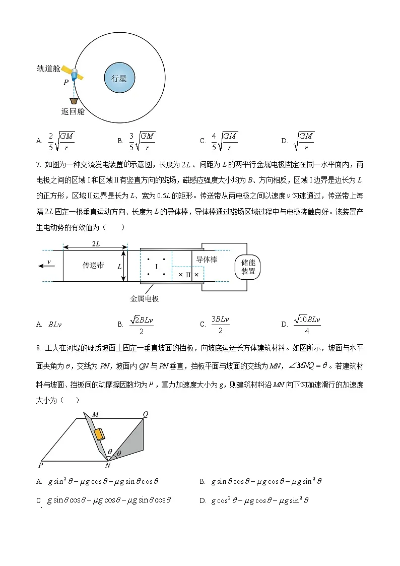 2025年高考真题——物理(山东卷) Word版无答案第3页