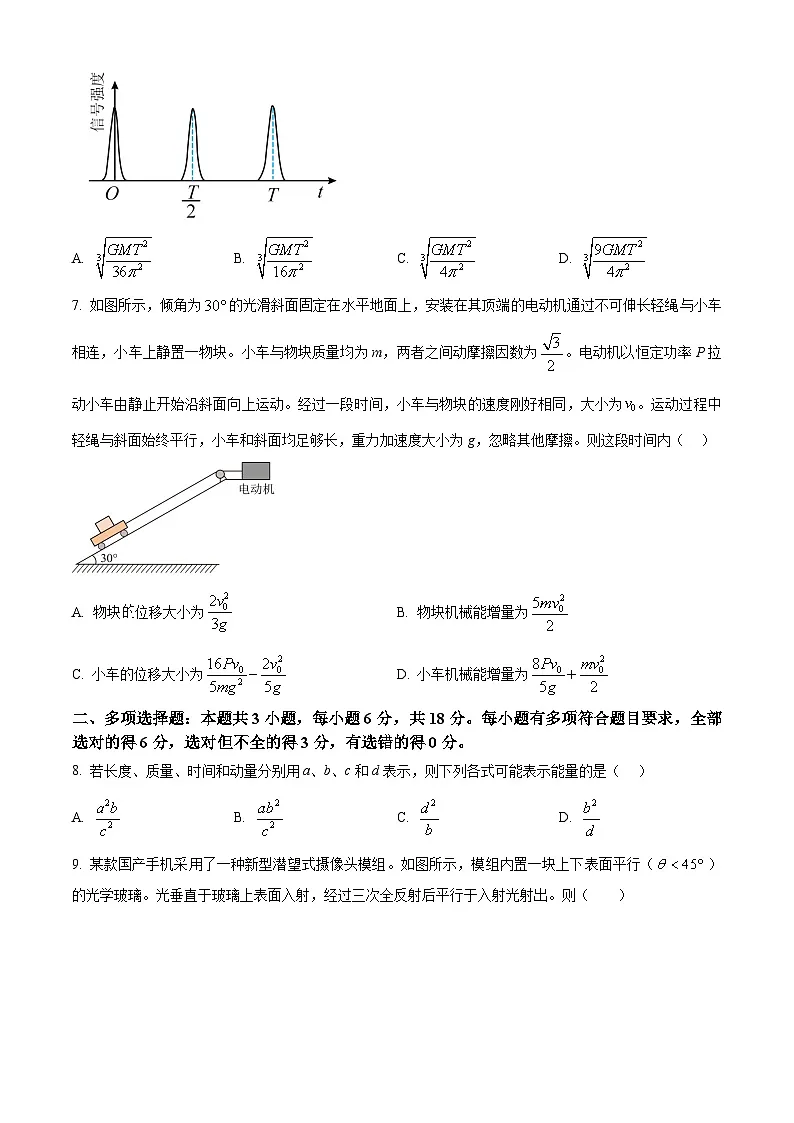 2025年高考真题——物理(四川卷) Word版无答案第3页