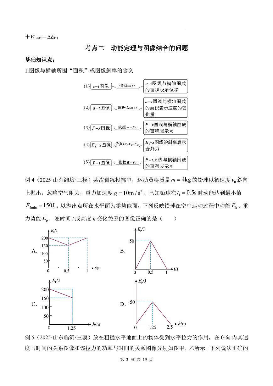 2026届高考物理一轮复习讲义:动能定理及其应用第3页