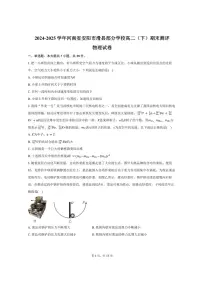 2024-2025学年河南省安阳市滑县部分学校高二（下）期末测评物理试卷（含解析）