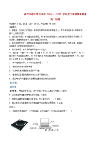 湖北省武汉市六校联考2024_2025学年高二物理下学期4月期中试题含解析