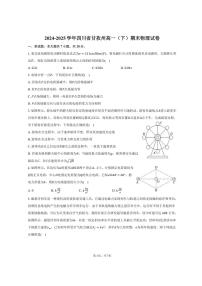 2024-2025学年四川省甘孜州高一（下）期末物理试卷（含答案）
