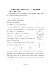 2024-2025学年四川省甘孜州高一（下）期末物理试卷（含答案）