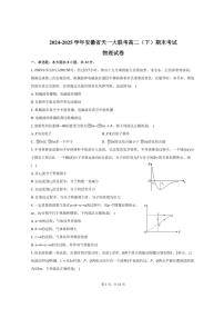2024-2025学年安徽省天一大联考高二（下）期末物理试卷（含解析）