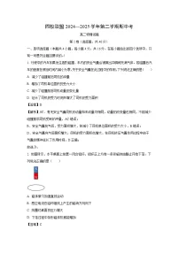福建省泉州市四校2024-2025学年高二下学期4月期中物理试题（解析版）